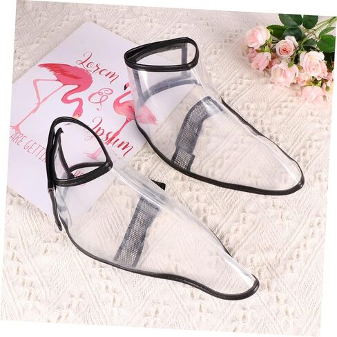 SAFIGLE 1Pair Hairdressing Shoe Covers for Barbers S Hair Fragmentation Protector Durable and Transparent for Hairdressers and Food Service Professionals Easy to Wear in Saudi Arabia
