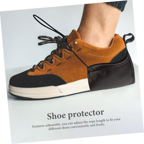 2Pcs Practical Heel Protectors for Driving Unique PU Shoe Covers for Men and Women Wear Resistant Design Comfortable Liner for All Shoe Types in Saudi Arabia