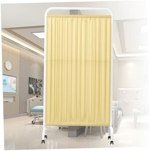 6ft Folding Rolling Room Divider - 6-Panel Light Blue Portable Privacy Screen on Wheels for Clinics, Patient Areas & Exam Rooms - Temporary Partition Solution in Saudi Arabia