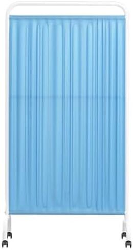 6ft Folding Rolling Room Divider - 6-Panel Light Blue Portable Privacy Screen on Wheels for Clinics, Patient Areas & Exam Rooms - Temporary Partition Solution in Saudi Arabia