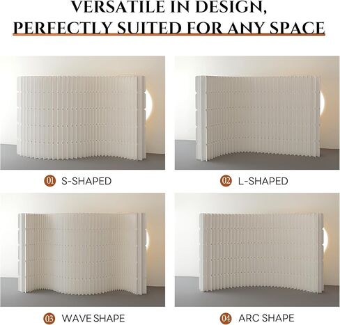 Multi-Functional Folding Kraft Paper Room Divider - Freestanding Privacy Screen for Living Room, Office, Home Décor, and Space Separation in Saudi Arabia