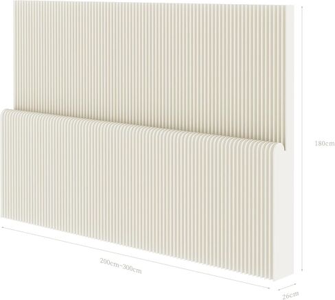 Versatile Freestanding Kraft Paper Partition Screen - Ideal for Living Rooms, Offices & Beauty Salons, Hoodless Design, Multifunctional & Space-Saving Solution in Saudi Arabia