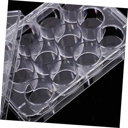 لوحة زراعة الخلايا Luxshiny ذات 12 فتحة للتجارب المعملية، غطاء صينية زراعة الأنسجة غير القابل للتصرف، لوحة تفاعل المختبر لزراعة الخلايا in Kuwait