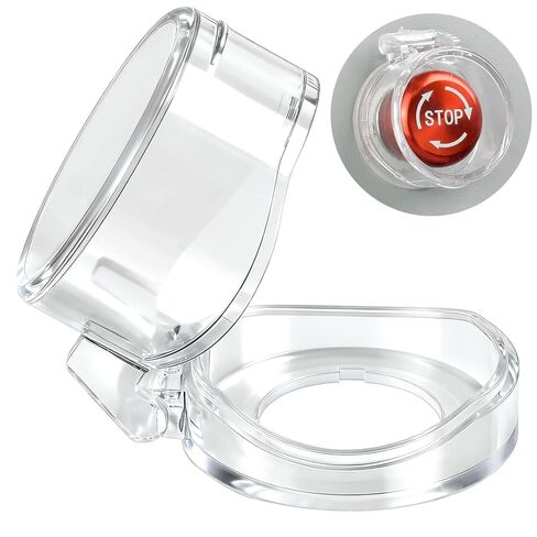 22mm Push Button Switch Protective Cover; IP66 Waterproof; 28x41mm Collision Resistant Dustproof Safety Switch Protector; for 7/8" Switch Computer PC Desktop 2Pcs in Saudi Arabia