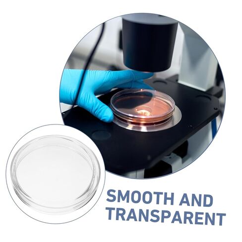 Holibanna 5pcs Glass Culture Dishes Lid Agar Plates for Laboratory Experiments and Easy to Clean for Growth and Sample in Saudi Arabia