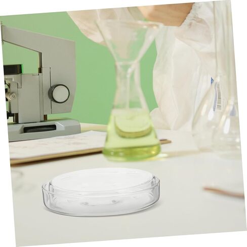 Holibanna 5pcs Glass Culture Dishes Lid Agar Plates for Laboratory Experiments and Easy to Clean for Growth and Sample in Saudi Arabia