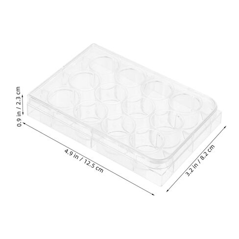 Alipis 10-Piece Cell Culture Plate Set Lid High Transparency Flat Bottom Tissue Culture Tray for Laboratory Use for Biology Experiments in Saudi Arabia