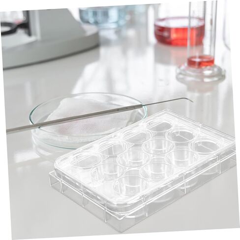 Alipis 10-Piece Cell Culture Plate Set Lid High Transparency Flat Bottom Tissue Culture Tray for Laboratory Use for Biology Experiments in Saudi Arabia