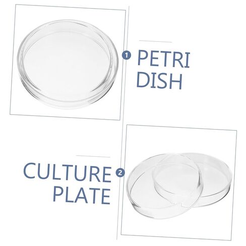 Zerodeko 5pcs Dishes Petri Dishes for Science Experiments and Teaching Protective Lids for Cell Culturing in Saudi Arabia