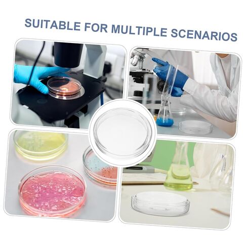 Zerodeko 5pcs Dishes Petri Dishes for Science Experiments and Teaching Protective Lids for Cell Culturing in Saudi Arabia