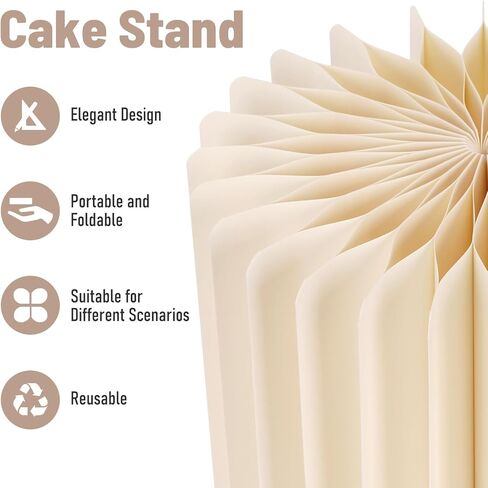 8 Pack Buffet Risers and Stand, Foldable Food Risers for Buffet Table Acrylic Dessert Table Display Set Food Display Risers Cylinder Cake Stands for Party Wedding, Birthday Decoration in Saudi Arabia