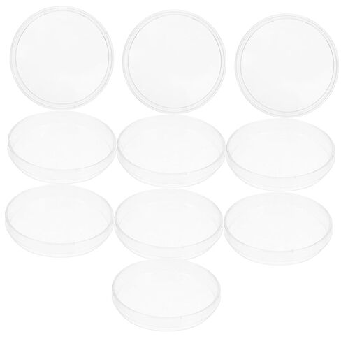 10pcs Plastic Petri Dishes with Lids for Cell Culture Laboratory Experiments and Cultivation Versatile Lab Dishes for Science Projects in Saudi Arabia