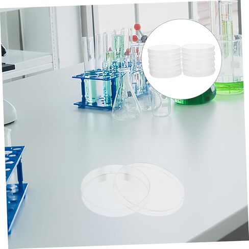 10pcs Plastic Petri Dishes with Lids for Cell Culture Laboratory Experiments and Cultivation Versatile Lab Dishes for Science Projects in Saudi Arabia
