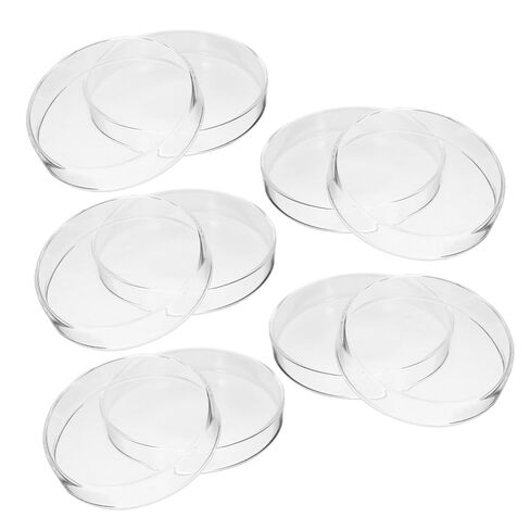 5 قطع من أطباق الثقافة الشفافة من Luxshiny بغطاء أطباق مختبر البورسليكات لمراقبة العينة بشكل آمن وسهولة التعامل معها in Kuwait