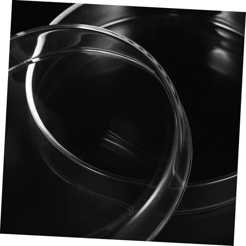 5 قطع من أطباق الثقافة الشفافة من Luxshiny بغطاء أطباق مختبر البورسليكات لمراقبة العينة بشكل آمن وسهولة التعامل معها in Kuwait