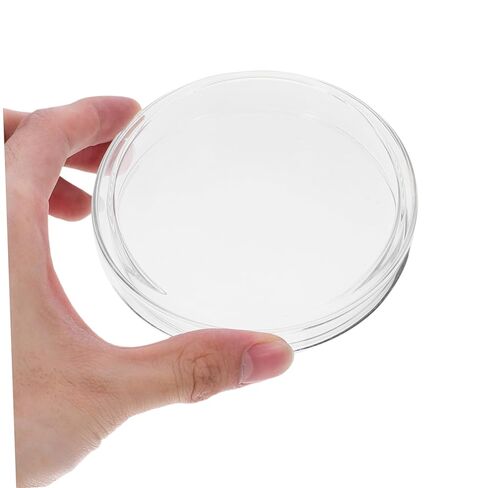 5 قطع من أطباق الثقافة الشفافة من Luxshiny بغطاء أطباق مختبر البورسليكات لمراقبة العينة بشكل آمن وسهولة التعامل معها in Kuwait