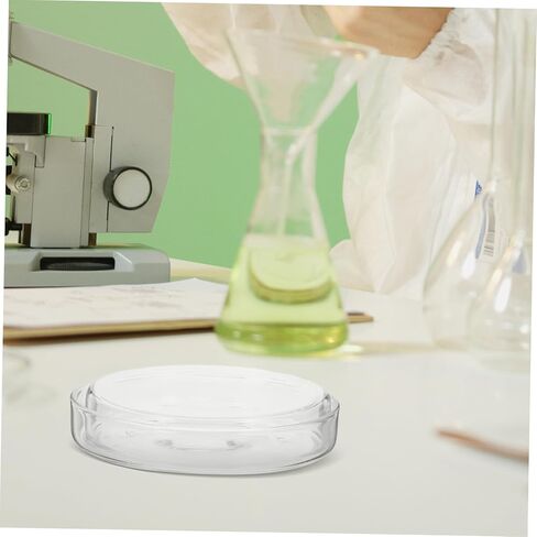 5 قطع من أطباق الثقافة الشفافة من Luxshiny بغطاء أطباق مختبر البورسليكات لمراقبة العينة بشكل آمن وسهولة التعامل معها in Kuwait
