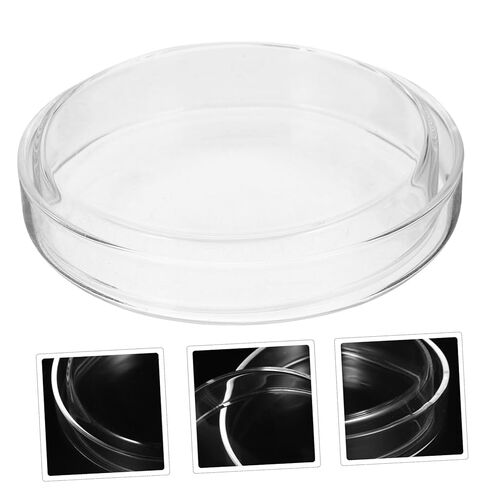 5 قطع من أطباق الثقافة الشفافة من Luxshiny بغطاء أطباق مختبر البورسليكات لمراقبة العينة بشكل آمن وسهولة التعامل معها in Kuwait