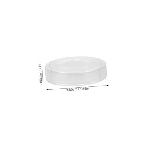 Holibanna 6pcs High Borosilicate Dish Culture Dishes Clear Tissue Cell Plates Lids Laboratory School Science Dish with Lid Agar Dishes for Mushrooms Transparent Glass in Saudi Arabia