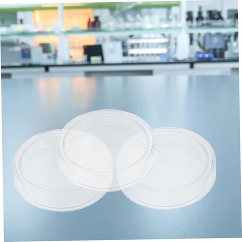 Holibanna 6pcs High Borosilicate Dish Culture Dishes Clear Tissue Cell Plates Lids Laboratory School Science Dish with Lid Agar Dishes for Mushrooms Transparent Glass in Saudi Arabia
