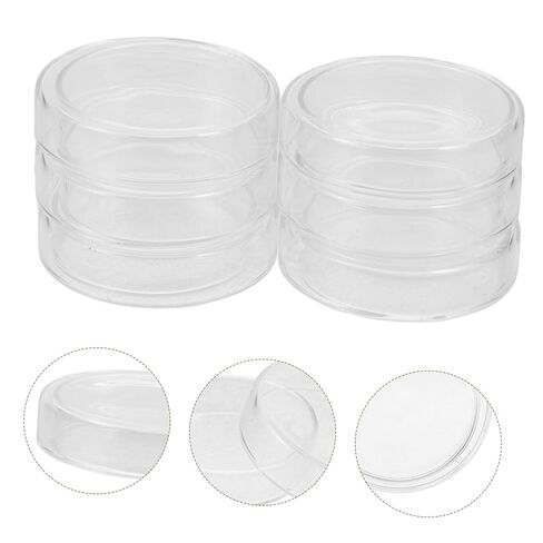 Holibanna 6pcs High Borosilicate Dish Culture Dishes Clear Tissue Cell Plates Lids Laboratory School Science Dish with Lid Agar Dishes for Mushrooms Transparent Glass in Saudi Arabia
