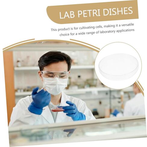 Zerodeko 10pcs Plastic Petri Dishes Lid Sturdy Laboratory Plates for and Cell Culture for School Science Projects and Experiment Storage in Saudi Arabia
