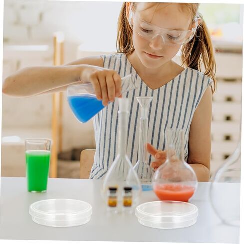 Zerodeko 10pcs Plastic Petri Dishes Lid Sturdy Laboratory Plates for and Cell Culture for School Science Projects and Experiment Storage in Saudi Arabia