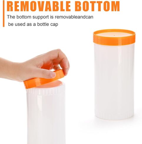 Tebery 6 Pack Plastic Juice Pour Bottles with 12 Stainless Steel Bottle Pourer, 34OZ Plastic Juice Dispensers for Bar Home Kitchen Party Supplies in Saudi Arabia