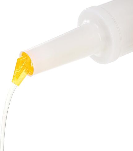 Tebery 6 Pack Plastic Juice Pour Bottles with 12 Stainless Steel Bottle Pourer, 34OZ Plastic Juice Dispensers for Bar Home Kitchen Party Supplies in Saudi Arabia