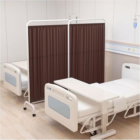 5-Panel Free Standing Folding Room Dividers, 6ft High Rolling Temporary Walls for Clinics, Patient Examination Spaces, Portable Privacy Screens - Color 5 in Saudi Arabia