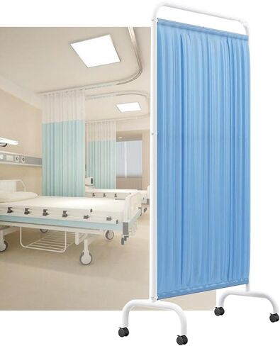 5-Panel Free Standing Folding Room Dividers, 6ft High Rolling Temporary Walls for Clinics, Patient Examination Spaces, Portable Privacy Screens - Color 5 in Saudi Arabia