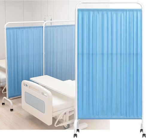 Folding 3-Panel Medical Privacy Screen, 6FT Portable Wall Divider for Clinics, Hospitals, Nursing Homes, Examination Rooms - Temporary Privacy Solution, Color-1 in Saudi Arabia