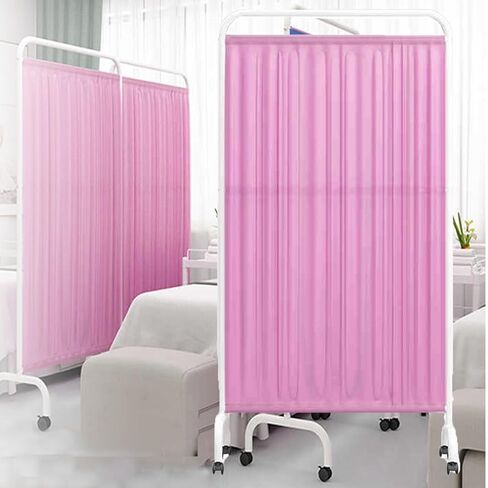 Folding 3-Panel Medical Privacy Screen, 6FT Portable Wall Divider for Clinics, Hospitals, Nursing Homes, Examination Rooms - Temporary Privacy Solution, Color-1 in Saudi Arabia