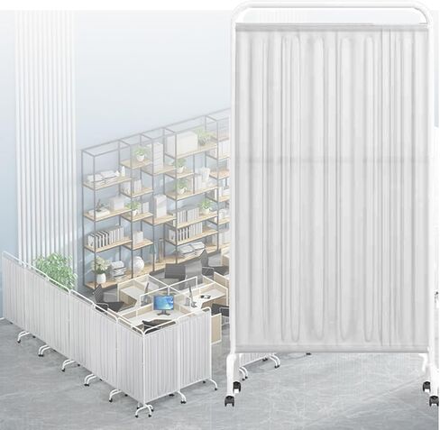 Folding 3-Panel Medical Privacy Screen, 6FT Portable Wall Divider for Clinics, Hospitals, Nursing Homes, Examination Rooms - Temporary Privacy Solution, Color-1 in Saudi Arabia