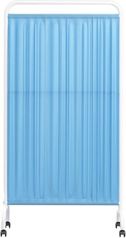 Portable Folding Privacy Screen with Wheels - 6ft High Medical Room Divider for Clinics, Patient & Examination Areas - Dark Blue, 2-Panel Temporary Barrier in Saudi Arabia