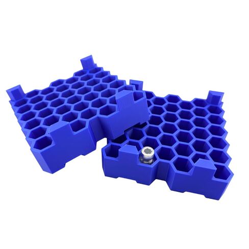 Peptide Vial Rack 84 Slot | Stackable 3 ml Holder 2 Pack | Hexagon Organizer for Semaglutide GLP-1 | Fits 18 mm x 39 mm | USA Made in Saudi Arabia