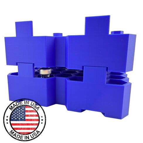 Peptide Vial Rack 84 Slot | Stackable 3 ml Holder 2 Pack | Hexagon Organizer for Semaglutide GLP-1 | Fits 18 mm x 39 mm | USA Made in Saudi Arabia