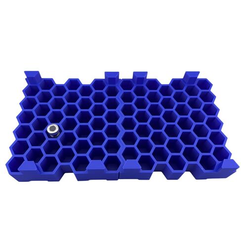 Peptide Vial Rack 84 Slot | Stackable 3 ml Holder 2 Pack | Hexagon Organizer for Semaglutide GLP-1 | Fits 18 mm x 39 mm | USA Made in Saudi Arabia