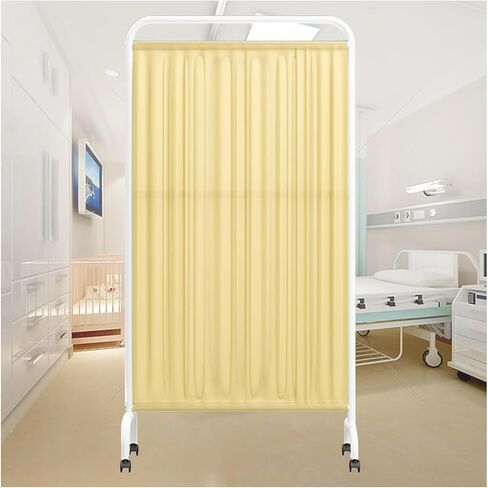 6-Foot Folding Rolling Privacy Screen – 3-Panel Medical Divider on Wheels for Wards, Beauty Salons, Health Pavilions – Color 4, Enhanced Patient Confidentiality in Saudi Arabia