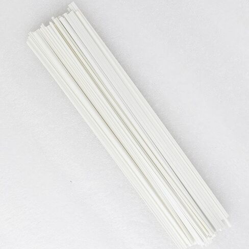 ‌60pcs White ABS Plastic Square Rods, 1/2/3mm Solid Bar Tubes for DIY Sand Table & Architectural Models‌ in Saudi Arabia