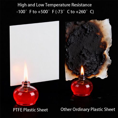 مقاس 8 × 12 بوصة - لوح بلاستيكي PTFE، لوح أبيض PTFE أصلي، صفائح تيفلون مقاومة للحرارة بسمك 1 مم، ألواح بلاستيكية قابلة لإعادة الاستخدام غير لاصقة in Saudi Arabia