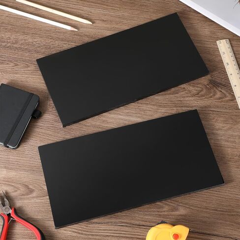 2 Pcs HDPE Plastic Sheet Panel, 1/2" Thick, Size 6" x 12", Black High-Density Polyethylene Solid Plastic Panel for DIY Projects, Handicrafts, Heavy-Duty Industrial Equipment, and Home Decoration. in Saudi Arabia