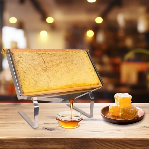 witbee Honeycomb Frame Display Stand for Langstroth Frame, Stainless Steel Beekeeping Hive Uncapping Holder for Beekeeping Restaurants Catering Tableware Equipment in Saudi Arabia