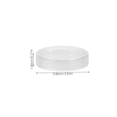 Cabilock 6 Pack Laboratory Petri Dishes High Borosilicate Glass Plates Lids Chemistry in Saudi Arabia