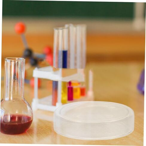 Cabilock 6 Pack Laboratory Petri Dishes High Borosilicate Glass Plates Lids Chemistry in Saudi Arabia
