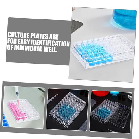 Veemoon 2pcs Cell Culture Plates Laboratory Tissue Culture Trays for Efficient Sample Analysis Versatile Design for Various Experimental Needs Compatible Lab Applications in Saudi Arabia
