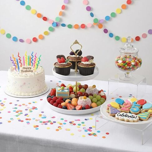 4 Sets 3 Tier Cake Stand Hardware, Tiered Tray Hardware Kit Cake Fruit Food Plate Stand Handle Fitting Hardwares Rod Holder for Serving Dessert Cupcake Dish Food in Saudi Arabia