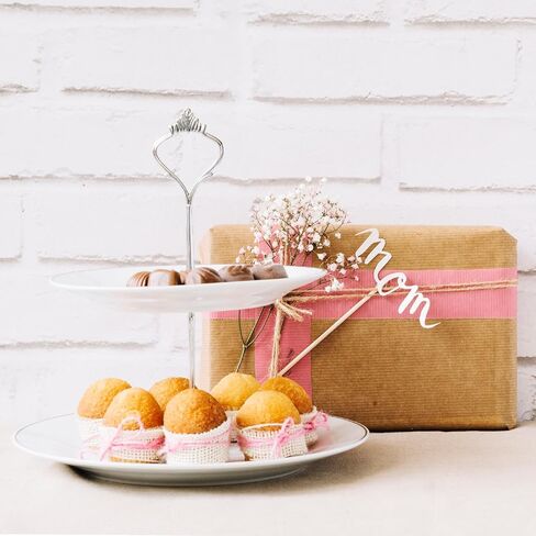 4 Sets 3 Tier Cake Stand Hardware, Tiered Tray Hardware Kit Cake Fruit Food Plate Stand Handle Fitting Hardwares Rod Holder for Serving Dessert Cupcake Dish Food in Saudi Arabia