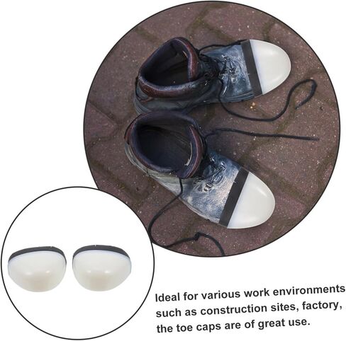 4 قطع من أغطية أصابع القدم الآمنة من VALICLUD لأحذية العمل وأغطية أصابع القدم الواقية عالية القوة للبناء وبيئات العمل ومقاومة للسحق والثقب in Kuwait