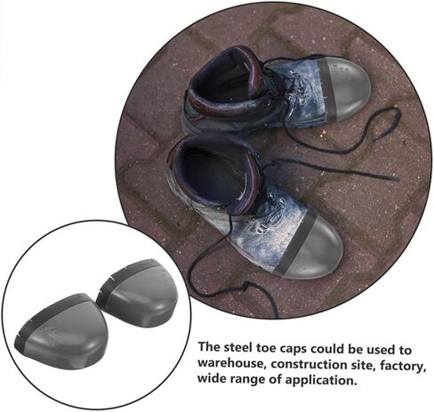 VALICLUD زوج واحد من أغطية أصابع القدم الآمنة لأحذية العمل، أغطية واقية للرجال، أحذية السلامة، سهلة التنظيف، ارتداء ممتاز لحماية أصابع القدم من أحذية العمل in Kuwait